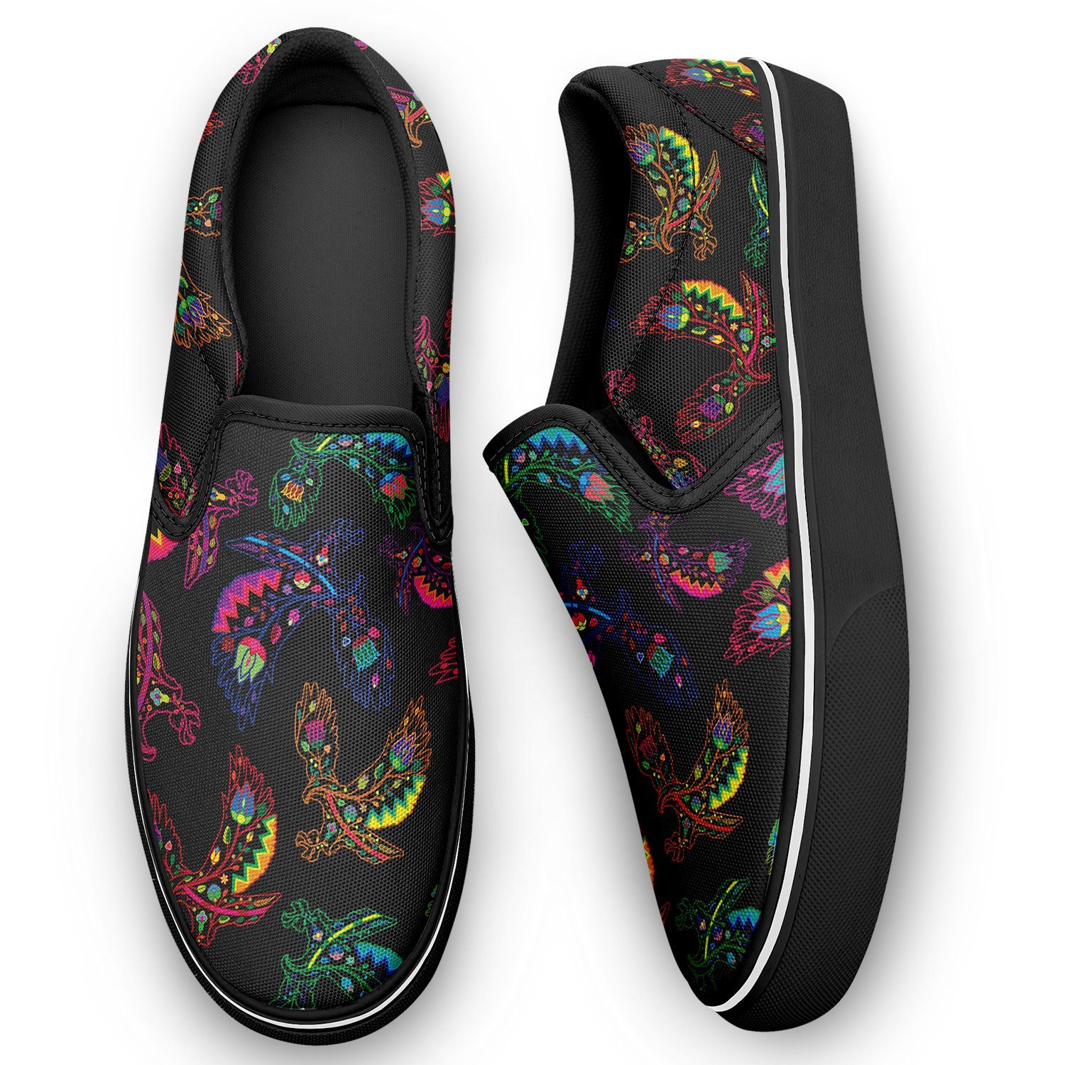 Floral Eagle Otoyimm Canvas Slip On Shoes otoyimm Herman
