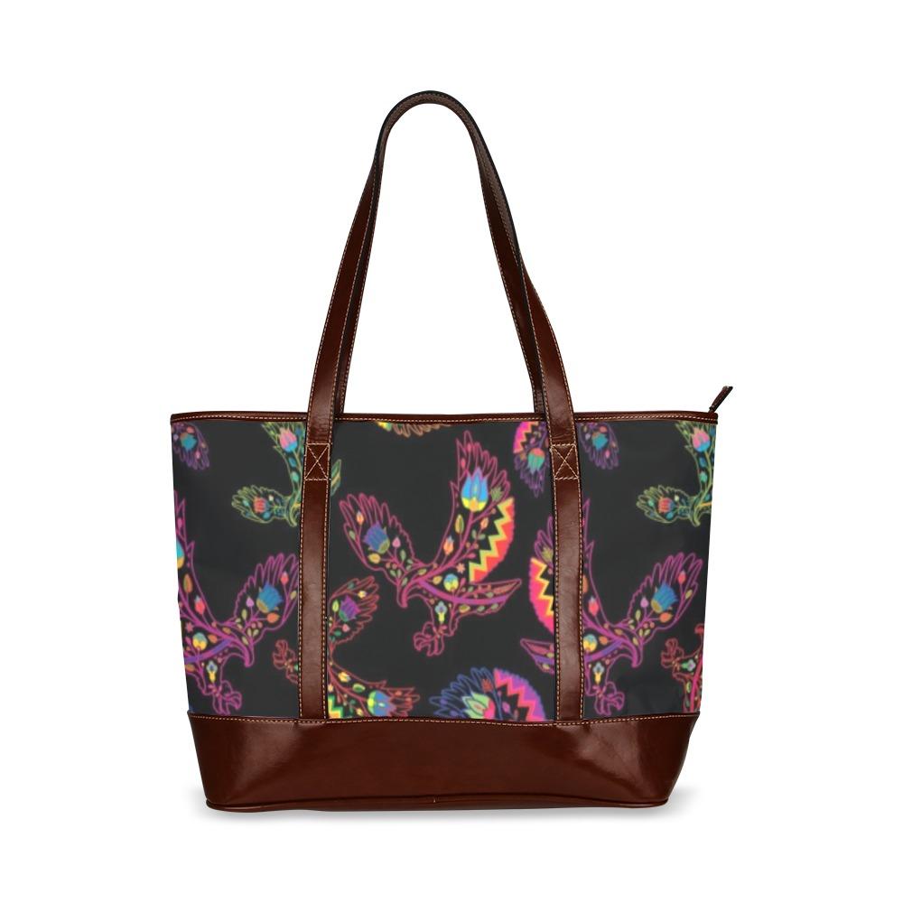 Floral Eagle Tote Handbag (Model 1642) handbag e-joyer