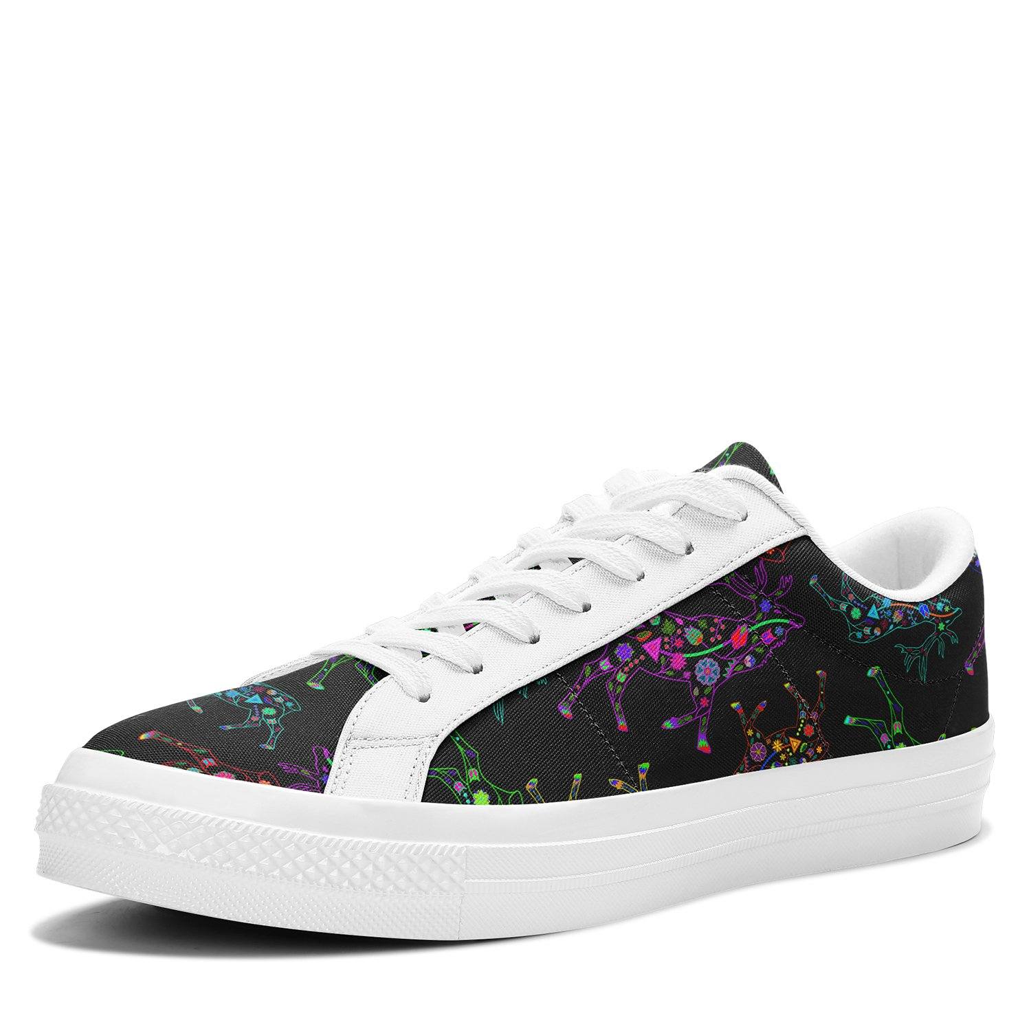 Floral Elk Aapisi Low Top Canvas Shoes White Sole aapisi Herman