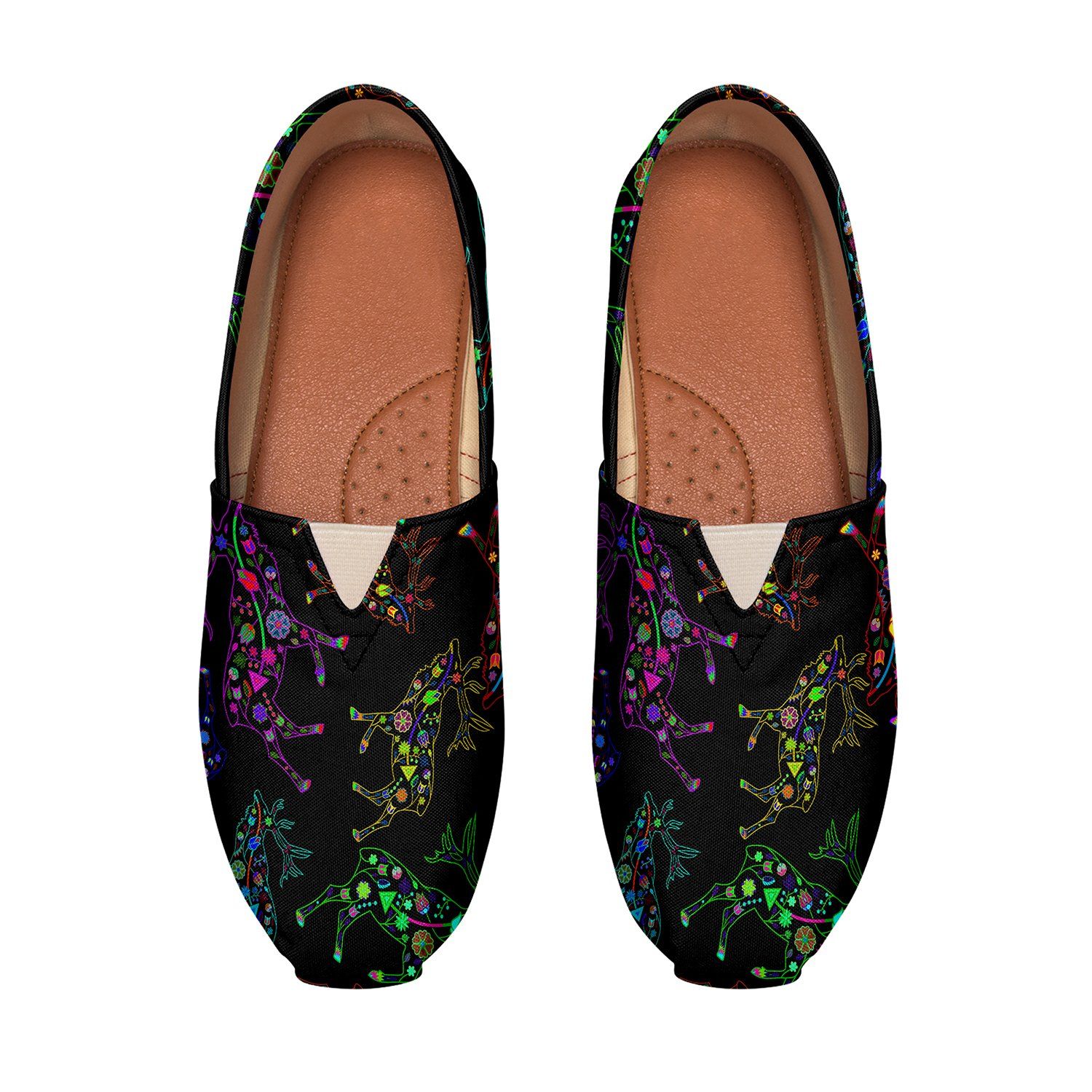 Floral Elk Casual Unisex Slip On Shoe Herman