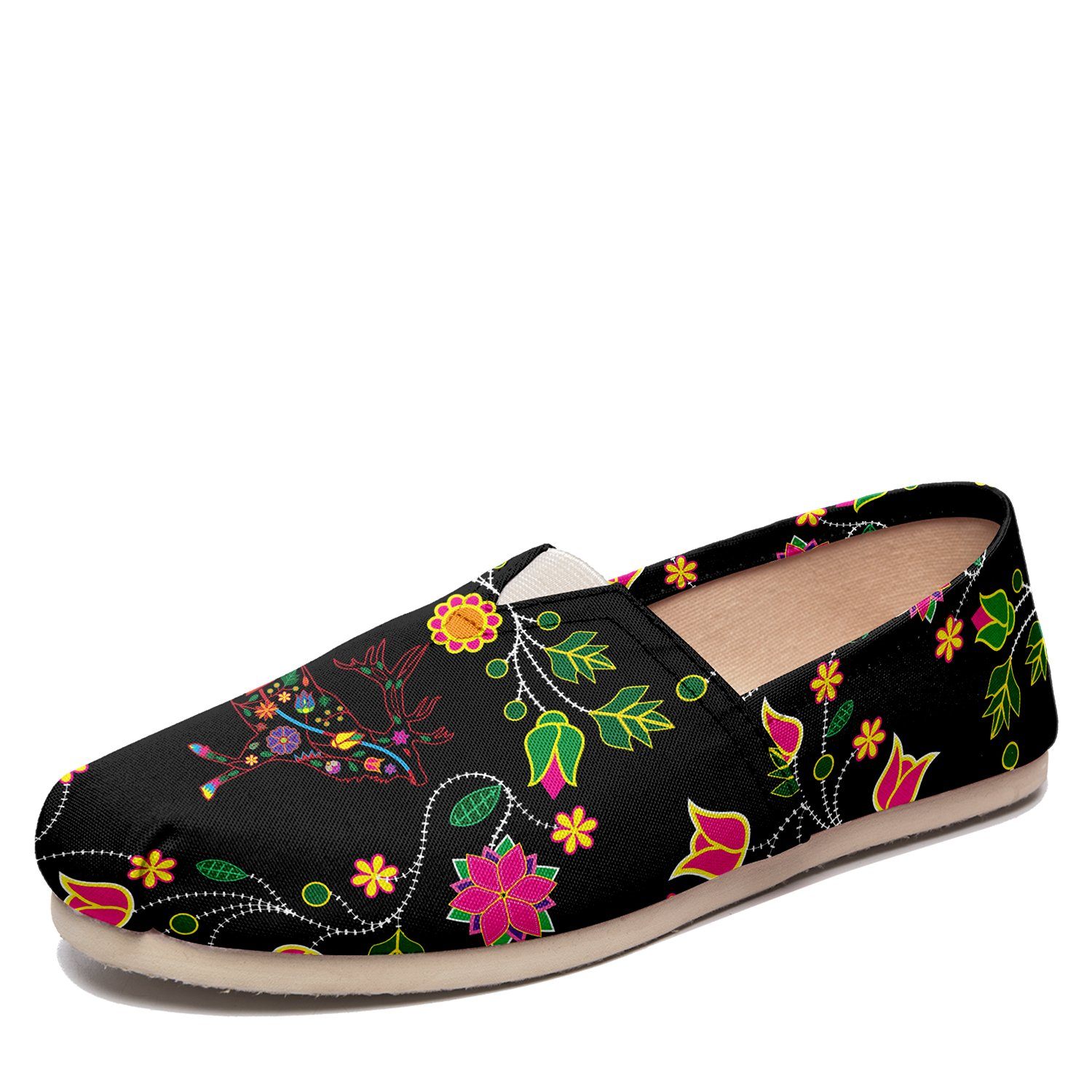 Floral Elk Casual Unisex Slip On Shoe Herman