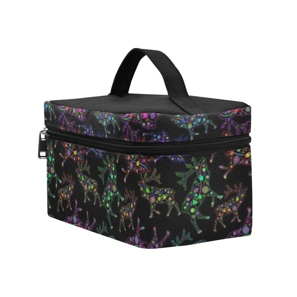 Floral Elk Cosmetic Bag/Large (Model 1658) Cosmetic Bag e-joyer