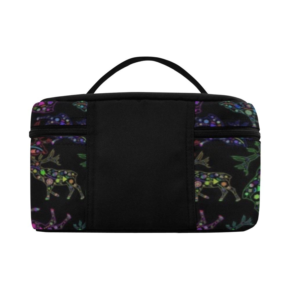 Floral Elk Cosmetic Bag/Large (Model 1658) Cosmetic Bag e-joyer