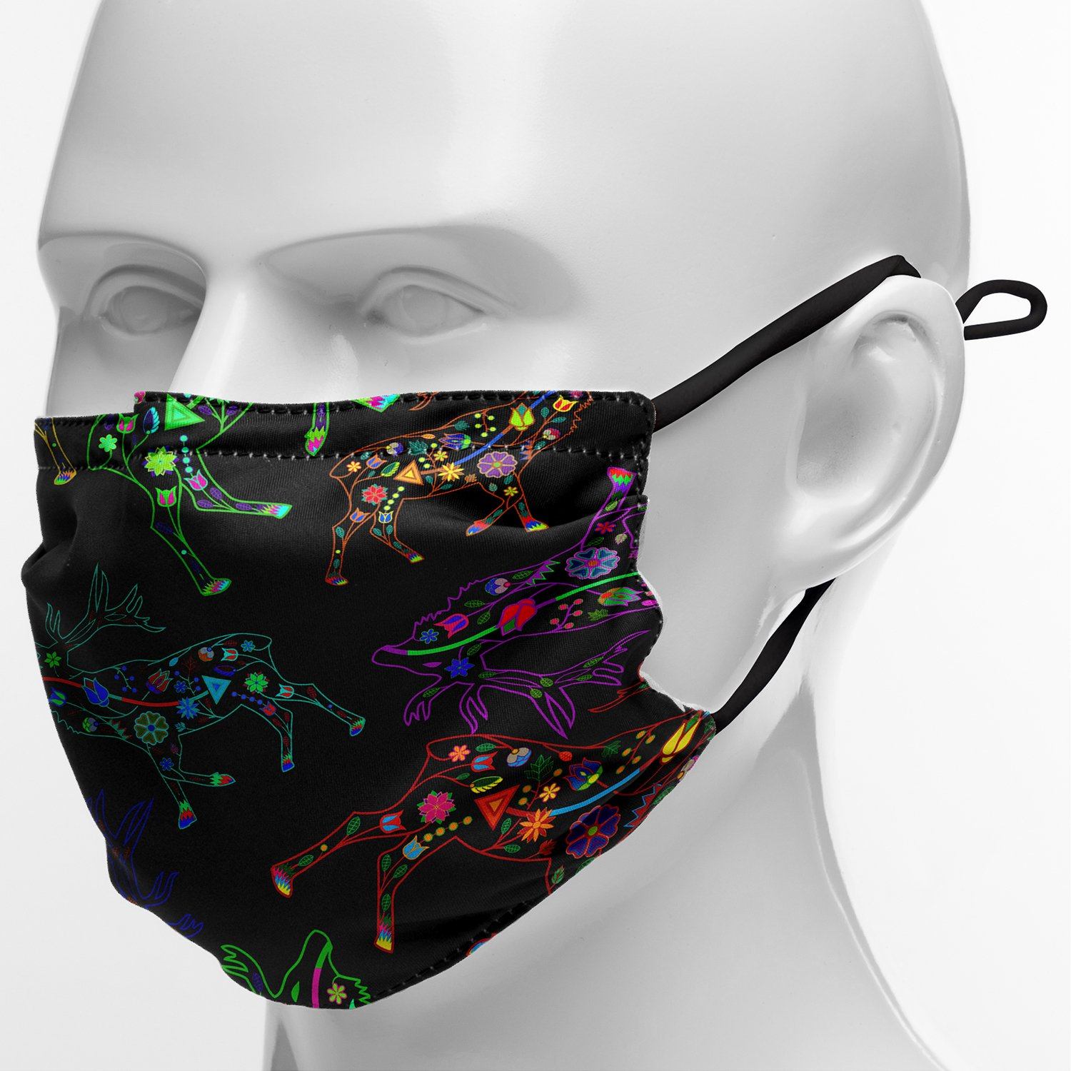 Floral Elk Face Cover Herman