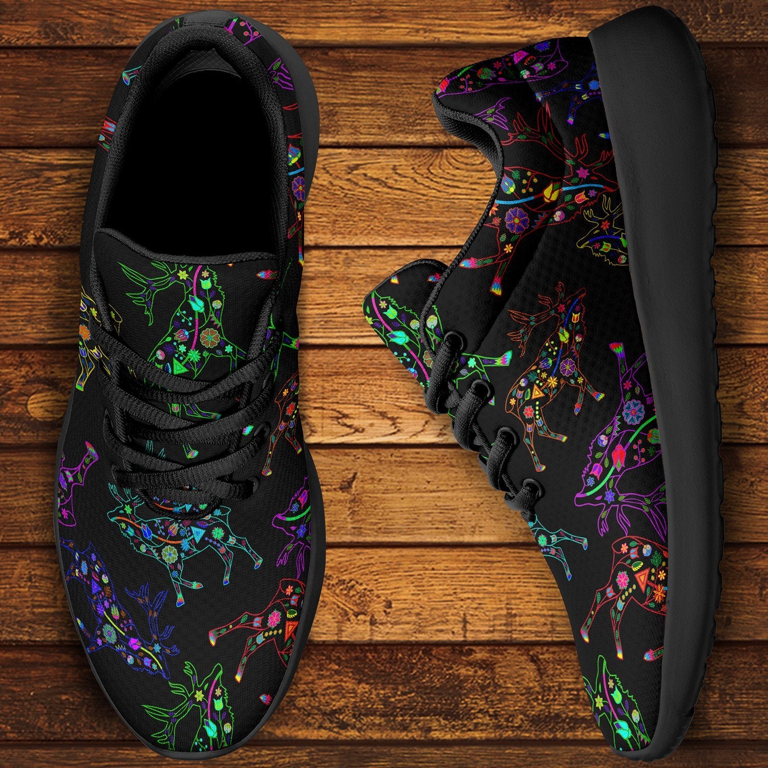 Floral Elk Ikkaayi Sport Sneakers ikkaayi Herman