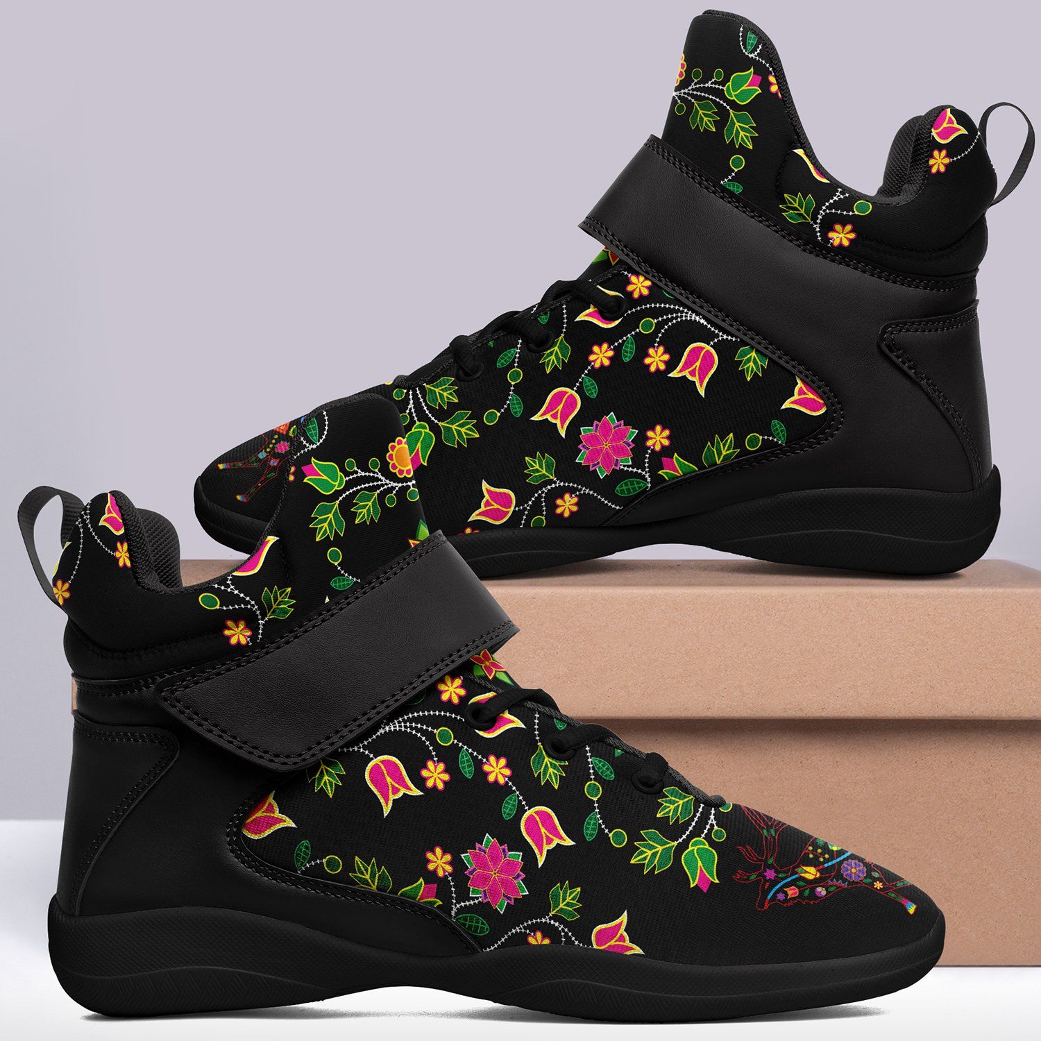 Floral Elk Ipottaa Basketball / Sport High Top Shoes 49 Dzine