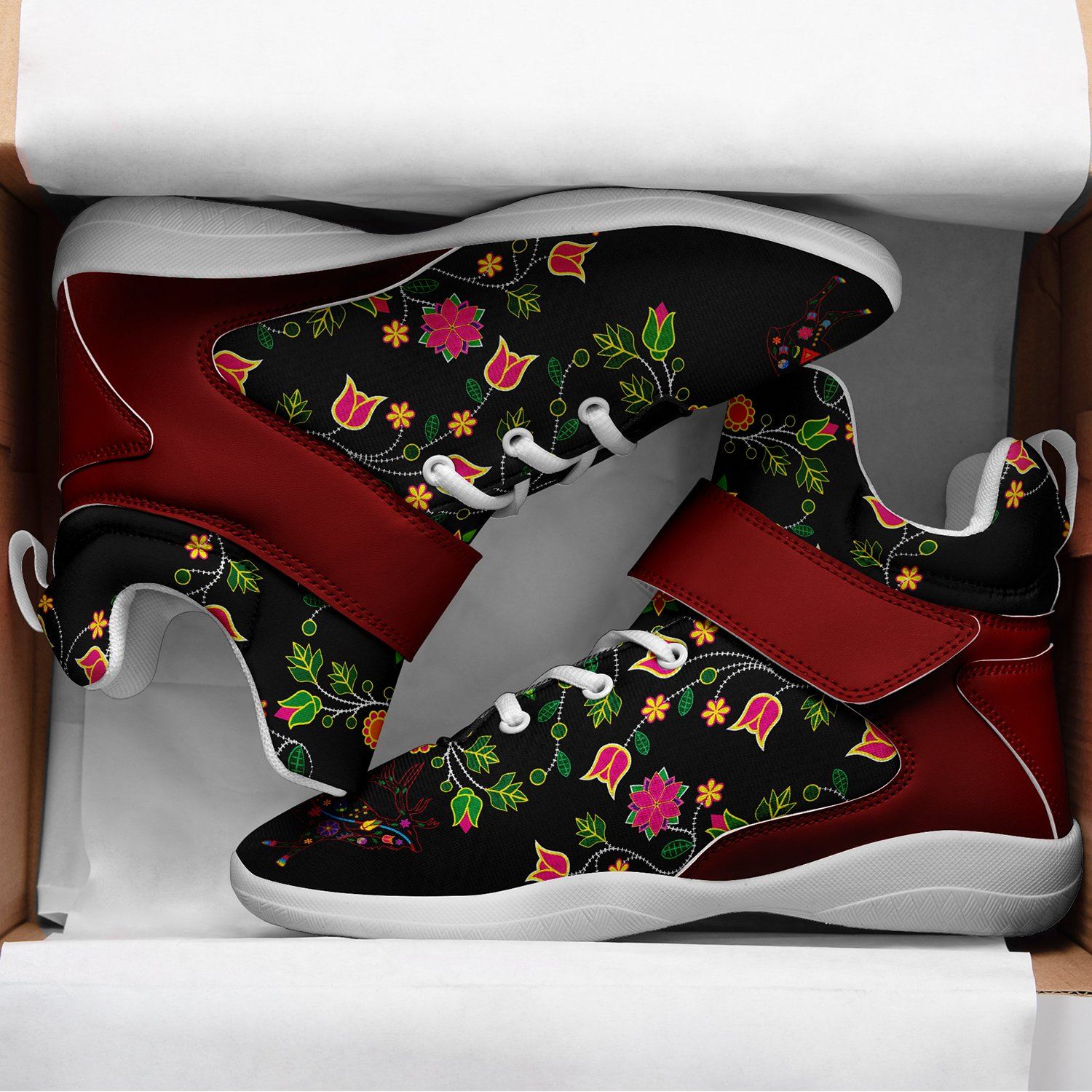 Floral Elk Ipottaa Basketball / Sport High Top Shoes 49 Dzine