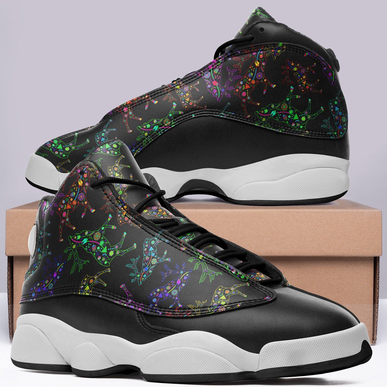 Floral Elk Isstsokini Athletic Shoes Herman