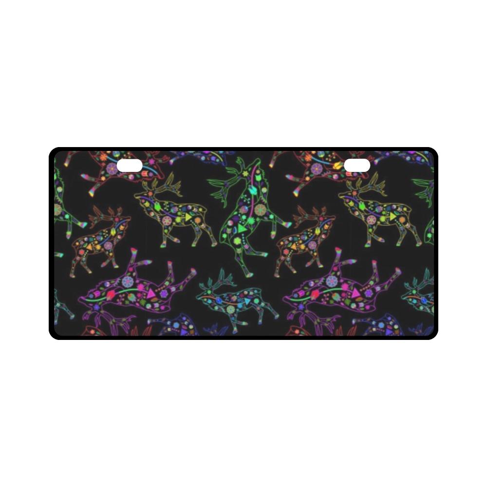 Floral Elk License Plate License Plate e-joyer