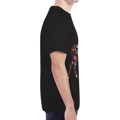 Floral Elk New All Over Print T-shirt for Men/Large Size (Model T45) New All Over Print T-shirt for Men/Large (T45) e-joyer