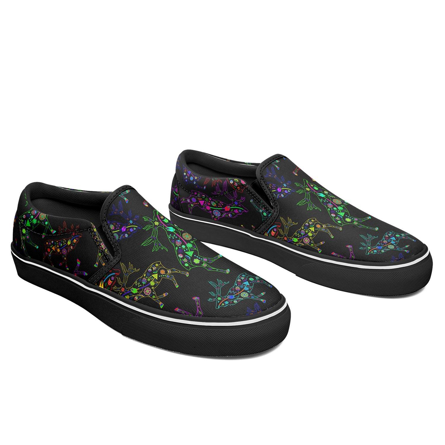 Floral Elk Otoyimm Canvas Slip On Shoes otoyimm Herman