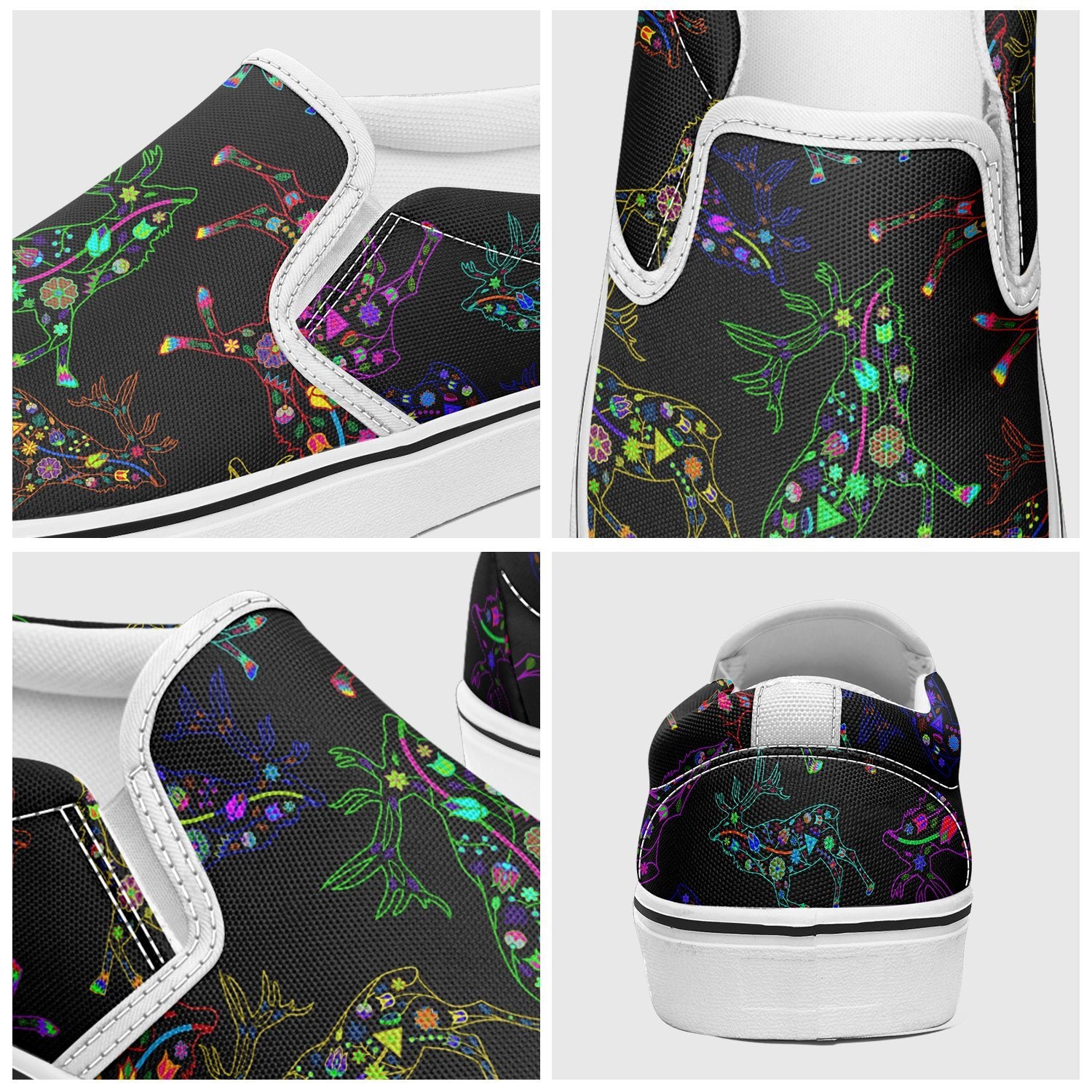 Floral Elk Otoyimm Canvas Slip On Shoes otoyimm Herman