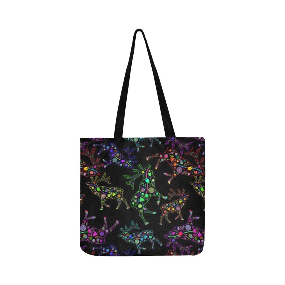 Floral Elk Reusable Shopping Bag Model 1660 (Two sides) Shopping Tote Bag (1660) e-joyer