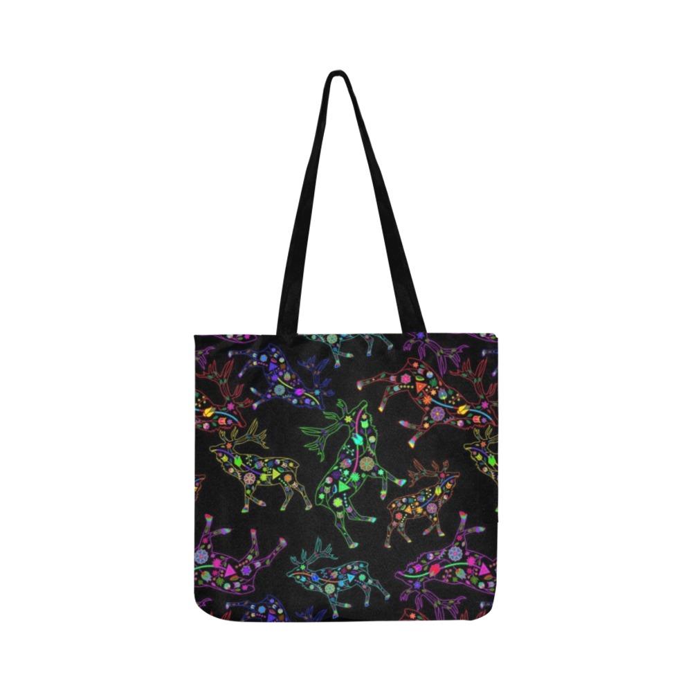Floral Elk Reusable Shopping Bag Model 1660 (Two sides) Shopping Tote Bag (1660) e-joyer