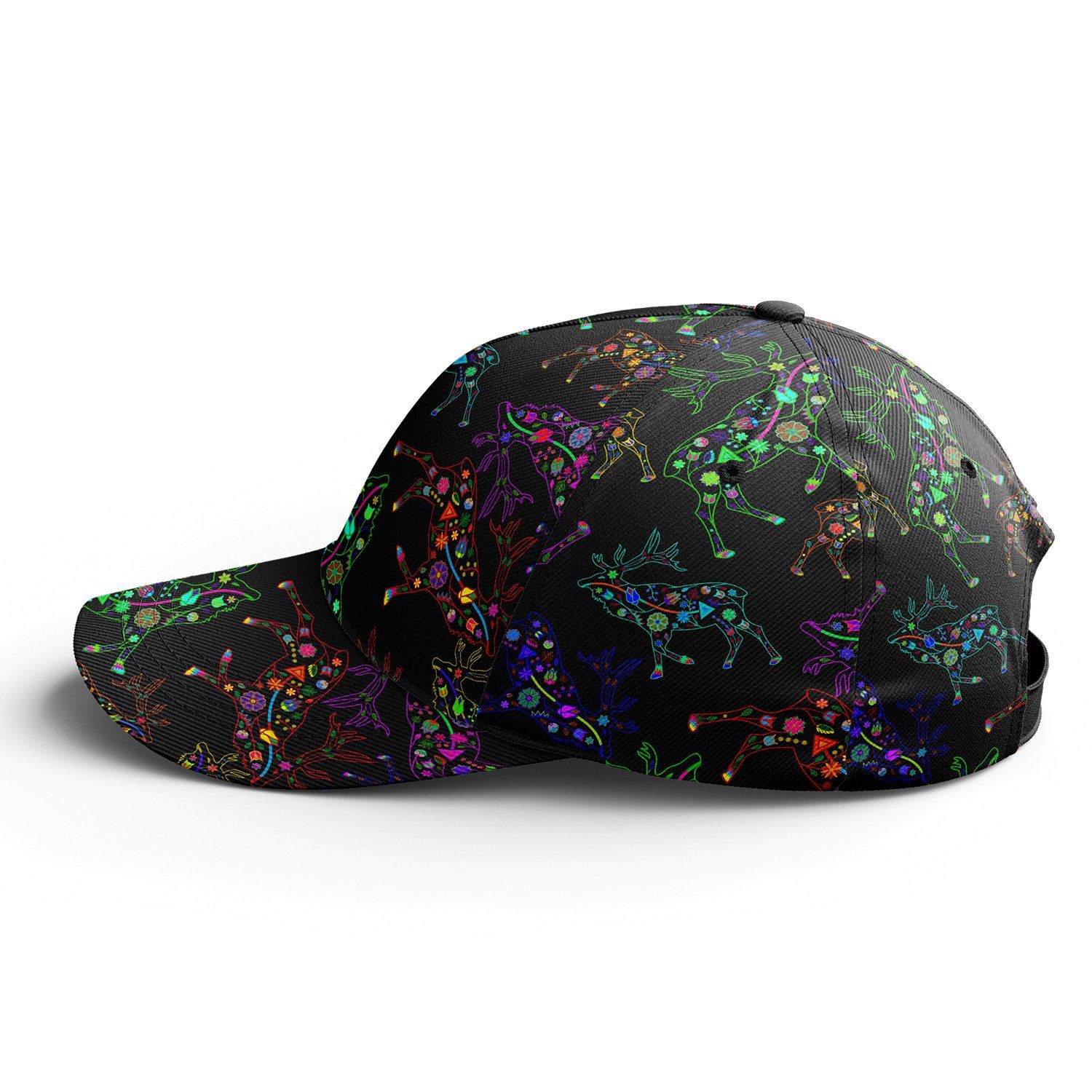 Floral Elk Snapback Hat hat Herman