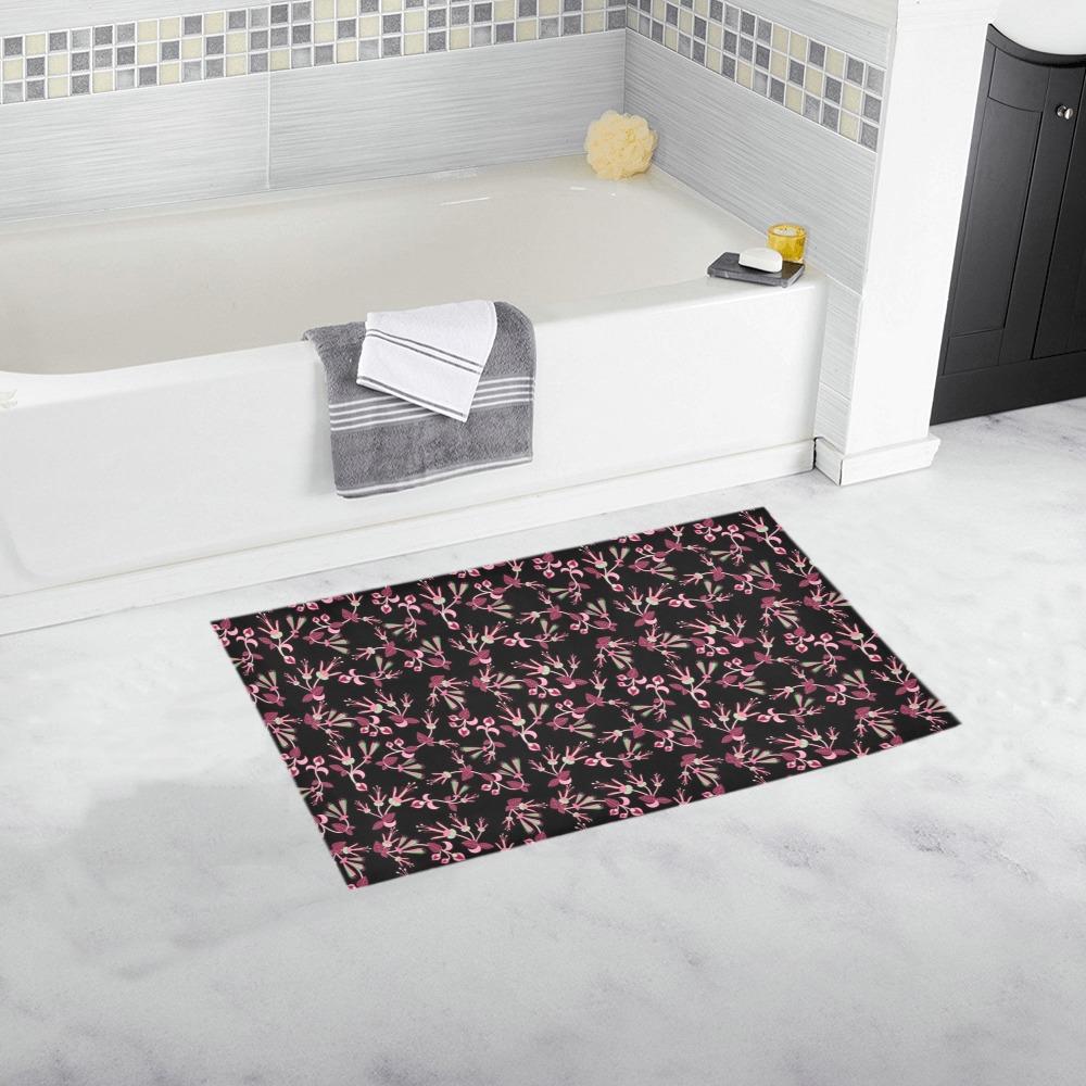 Floral Green Black Bath Rug 16''x 28'' Bath Rug 16''x 28'' e-joyer