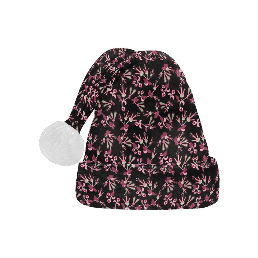 Floral Green Black Santa Hat Santa Hat e-joyer