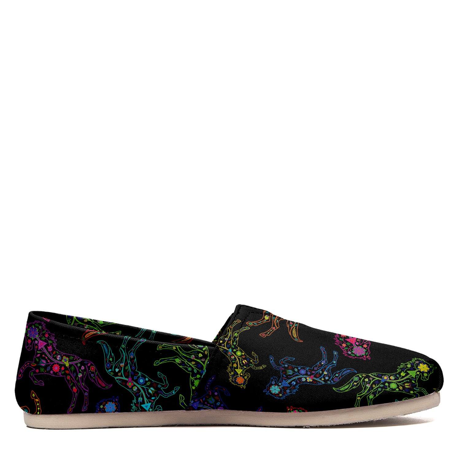 Floral Horse Casual Unisex Slip On Shoe Herman
