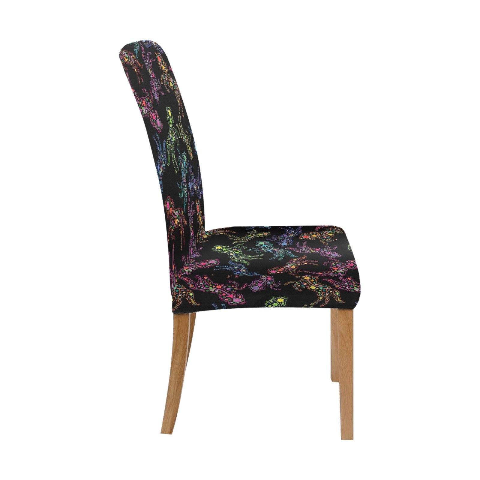 Floral Horse Chair Cover (Pack of 4) Chair Cover (Pack of 4) e-joyer