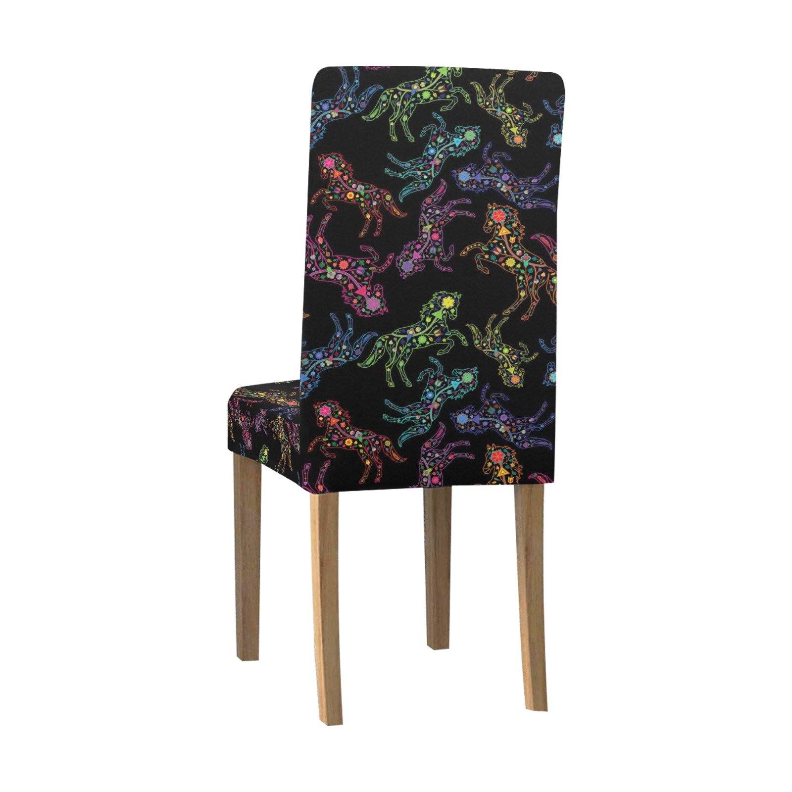 Floral Horse Chair Cover (Pack of 4) Chair Cover (Pack of 4) e-joyer
