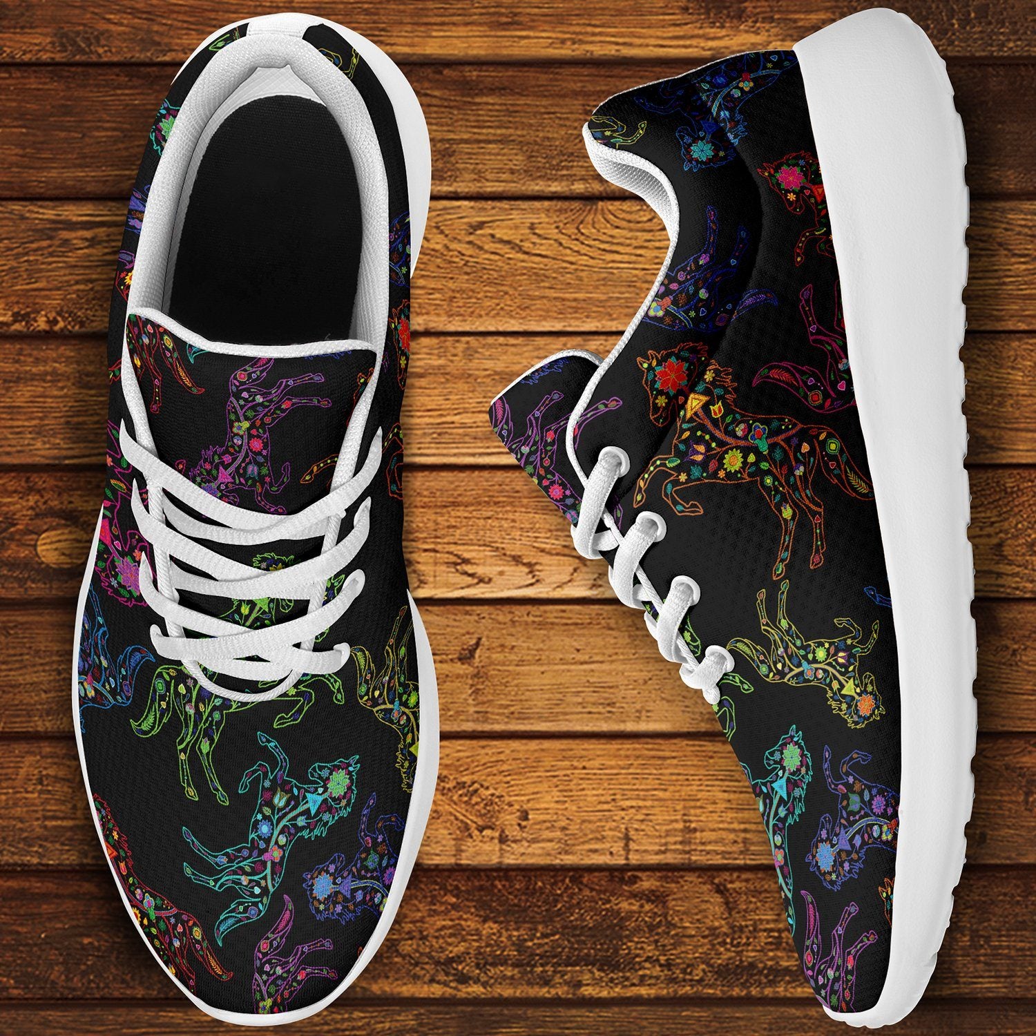 Floral Horse Ikkaayi Sport Sneakers ikkaayi Herman