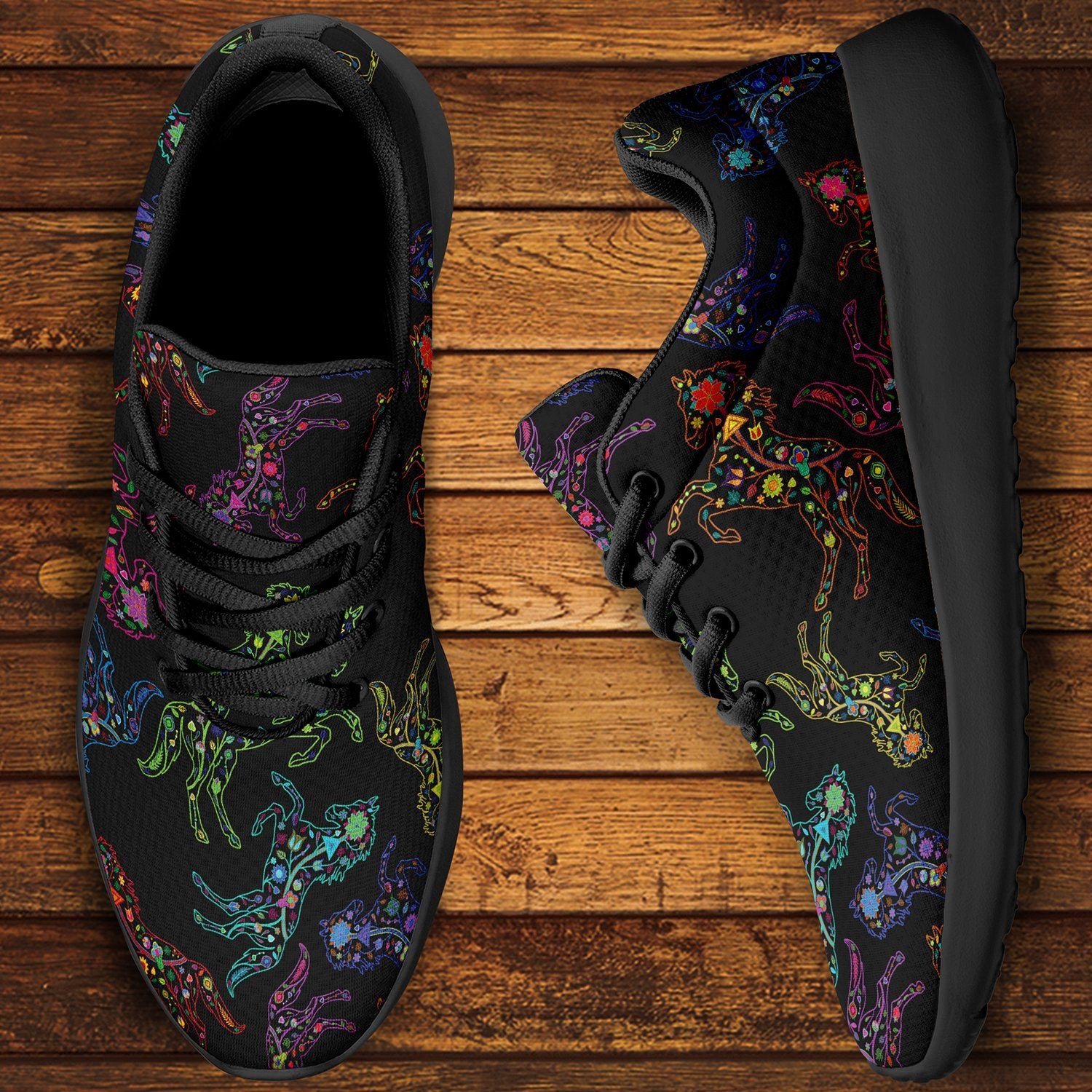 Floral Horse Ikkaayi Sport Sneakers ikkaayi Herman