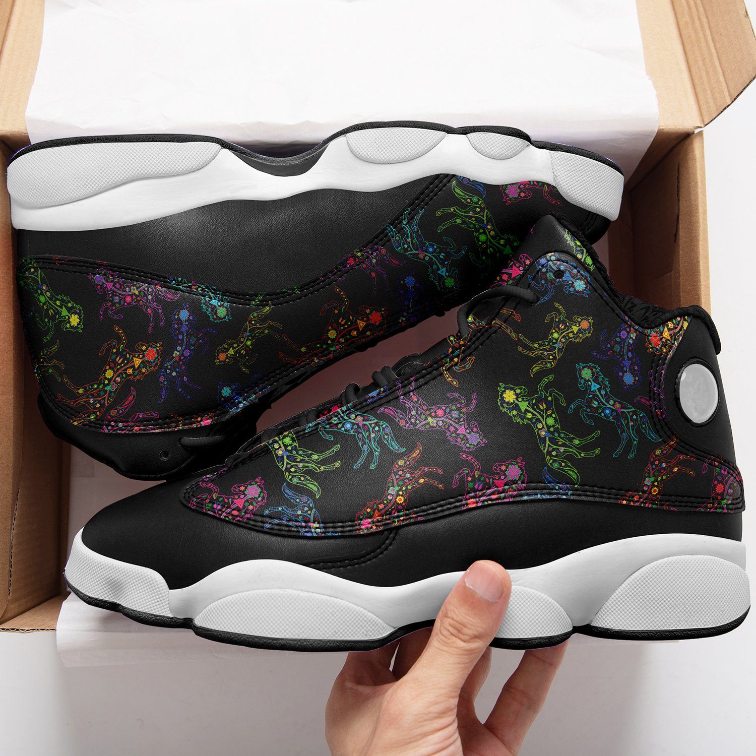 Floral Horse Isstsokini Athletic Shoes Herman