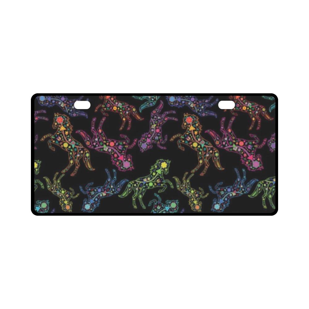 Floral Horse License Plate License Plate e-joyer