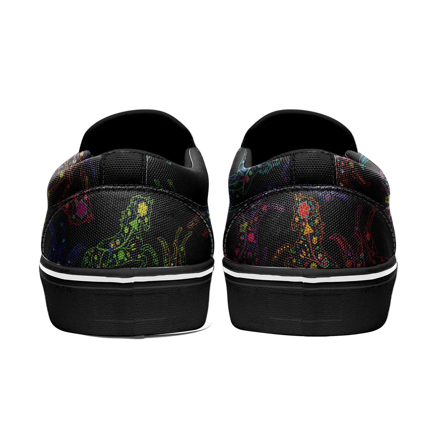Floral Horse Otoyimm Canvas Slip On Shoes otoyimm Herman