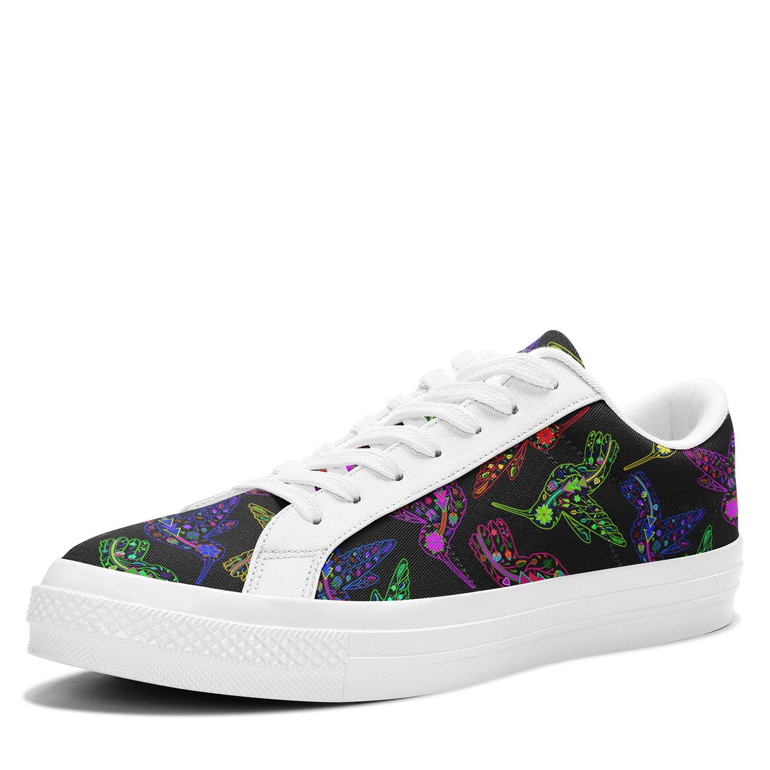 Floral Hummingbird Aapisi Low Top Canvas Shoes White Sole aapisi Herman