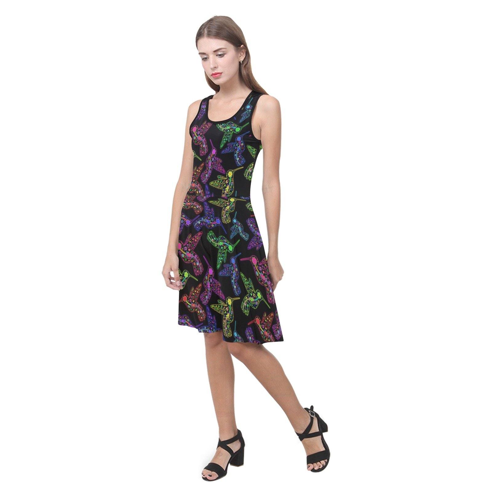 Floral Hummingbird Atalanta Sundress (Model D04) Atalanta Sundress (D04) e-joyer