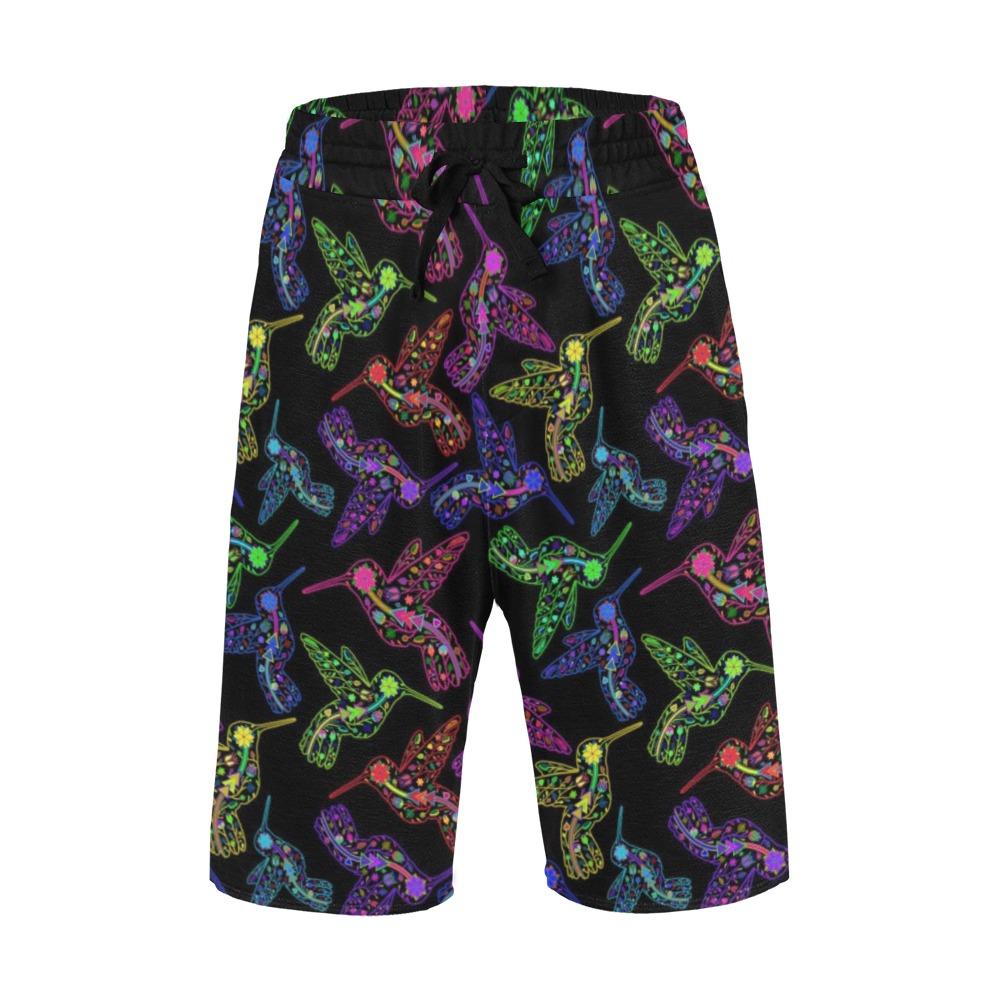Floral Hummingbird Men's All Over Print Casual Shorts (Model L23) Men's Casual Shorts (L23) e-joyer