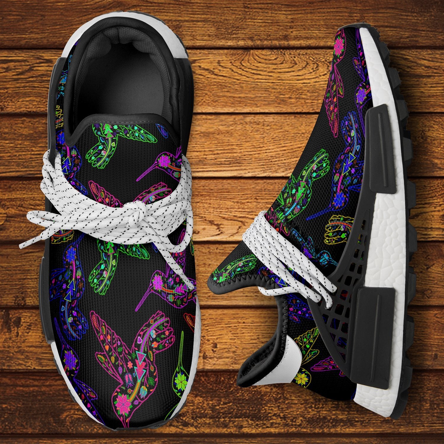 Floral Hummingbird Okaki Sneakers Shoes Herman