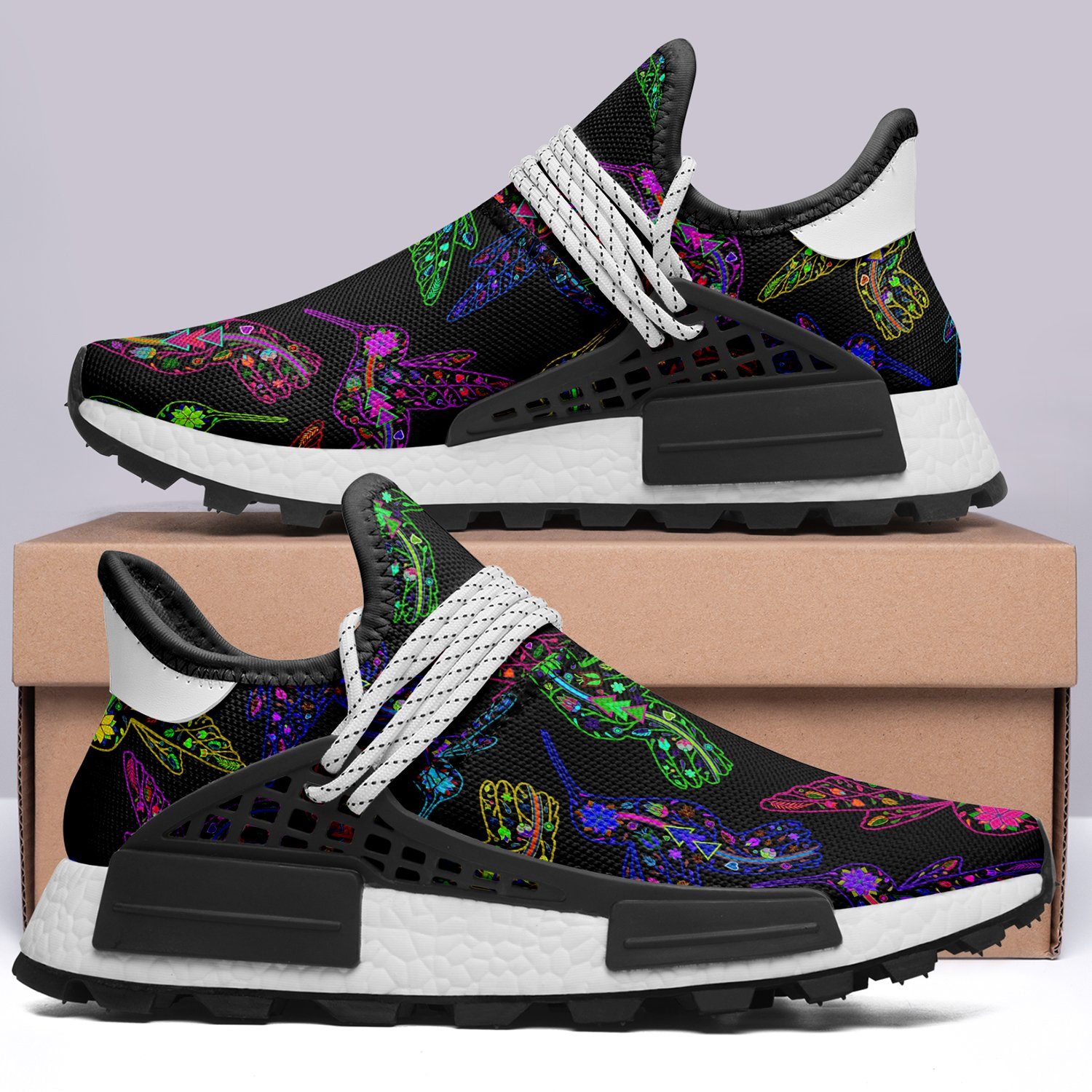 Floral Hummingbird Okaki Sneakers Shoes Herman