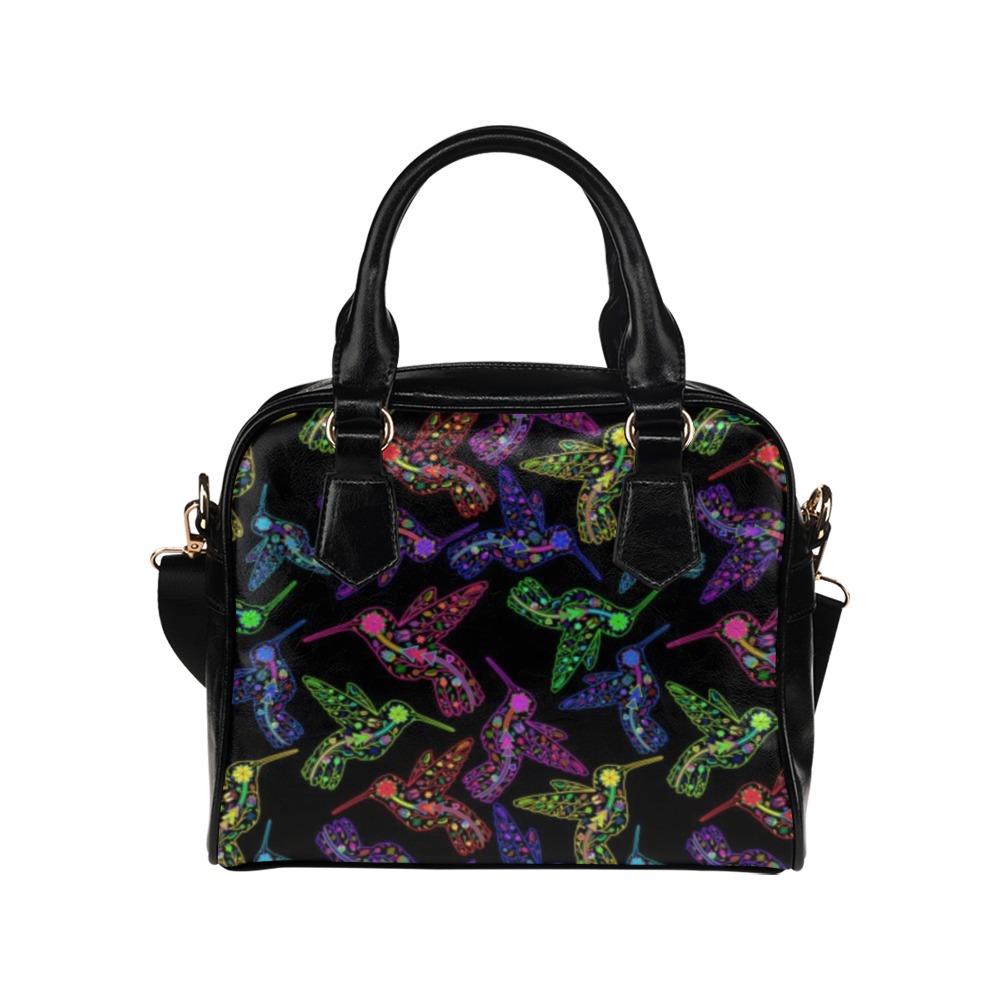 Floral Hummingbird Shoulder Handbag (Model 1634) Shoulder Handbags (1634) e-joyer