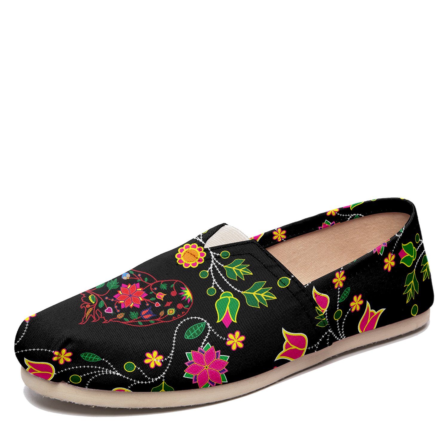 Floral Owl Casual Unisex Slip On Shoe Herman