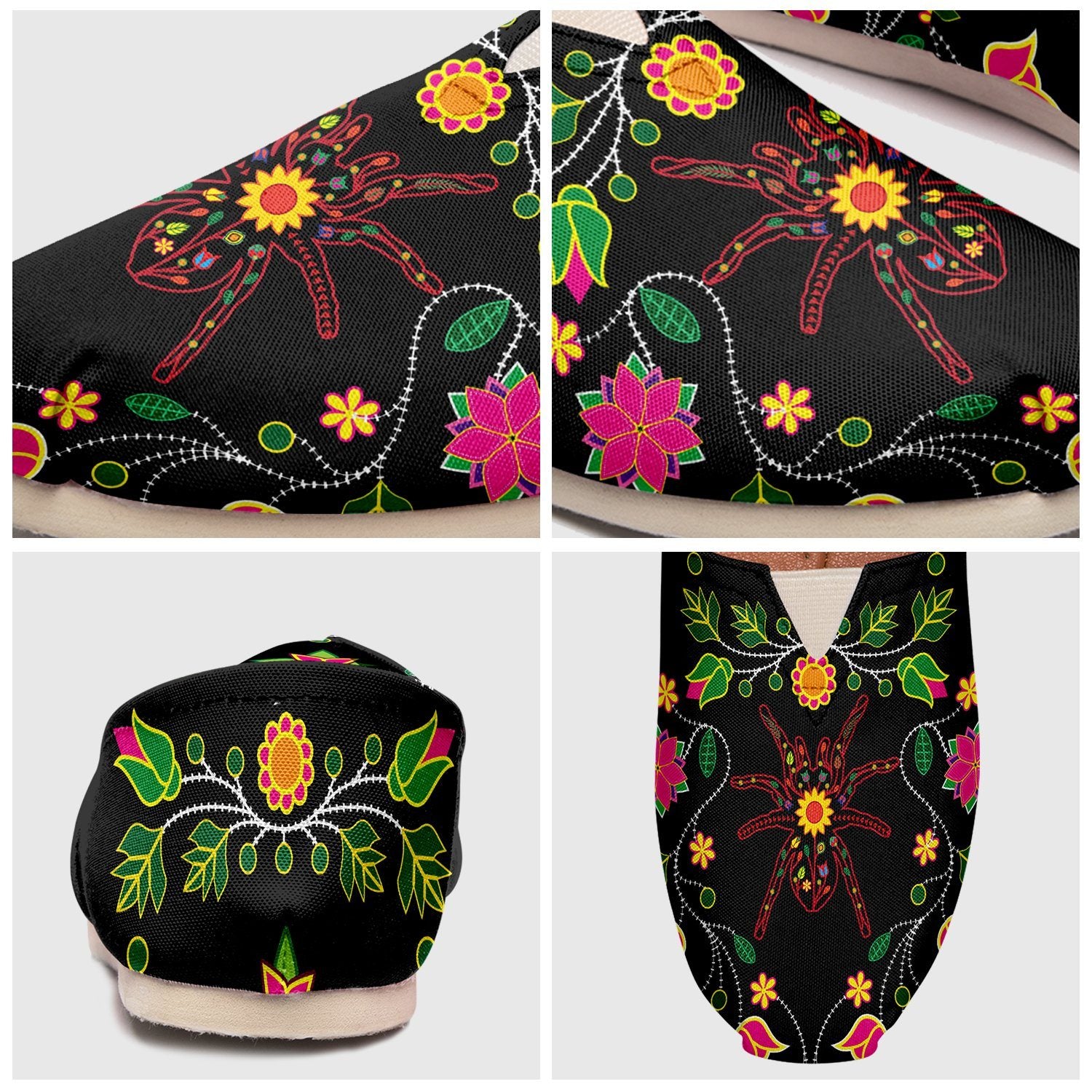 Floral Spider Casual Unisex Slip On Shoe Herman