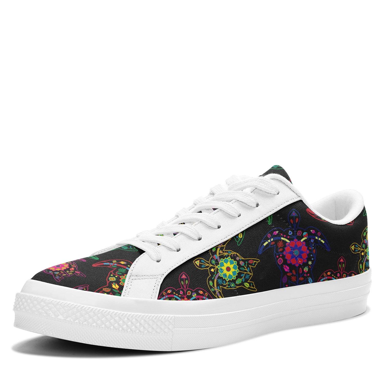 Floral Turtle Aapisi Low Top Canvas Shoes White Sole aapisi Herman