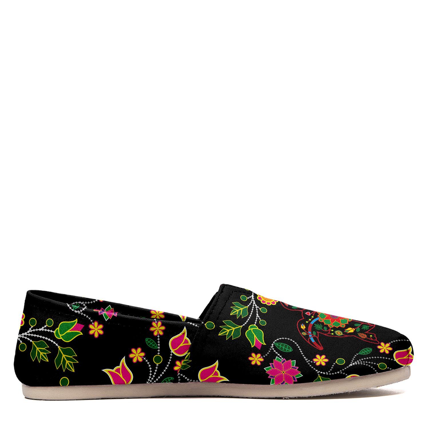 Floral Turtle Casual Unisex Slip On Shoe Herman