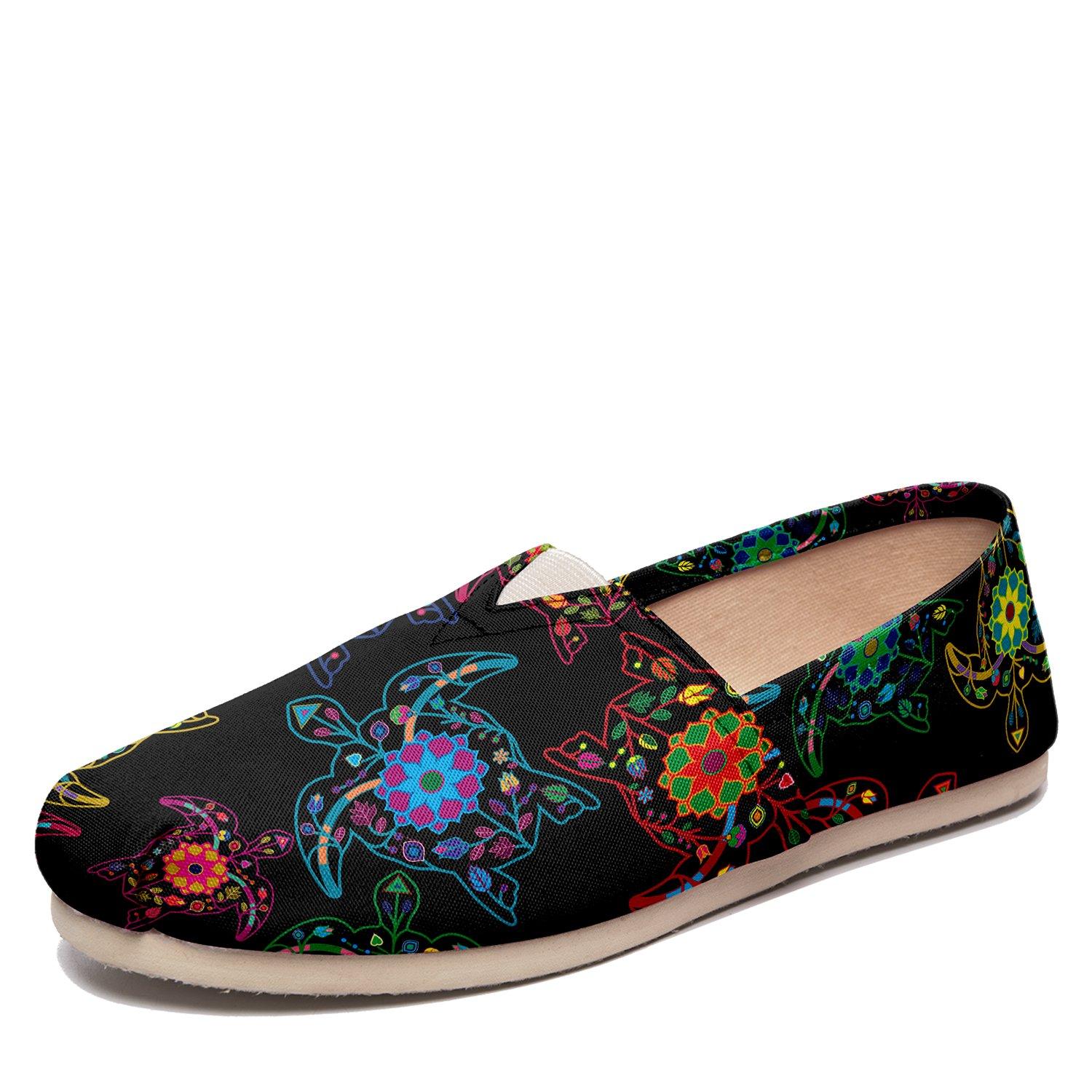 Floral Turtle Casual Unisex Slip On Shoe Herman