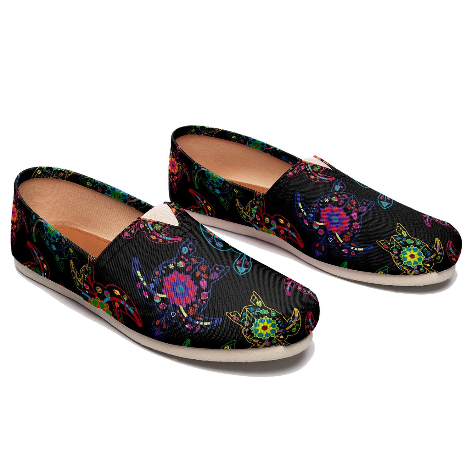 Floral Turtle Casual Unisex Slip On Shoe Herman