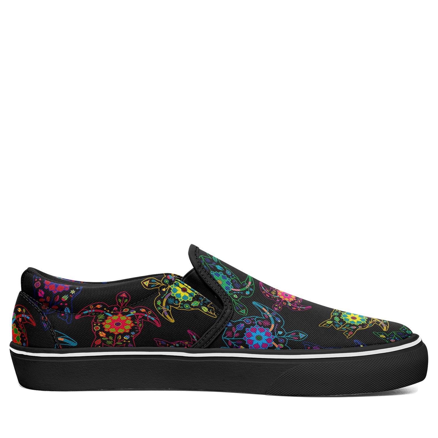 Floral Turtle Otoyimm Canvas Slip On Shoes otoyimm Herman