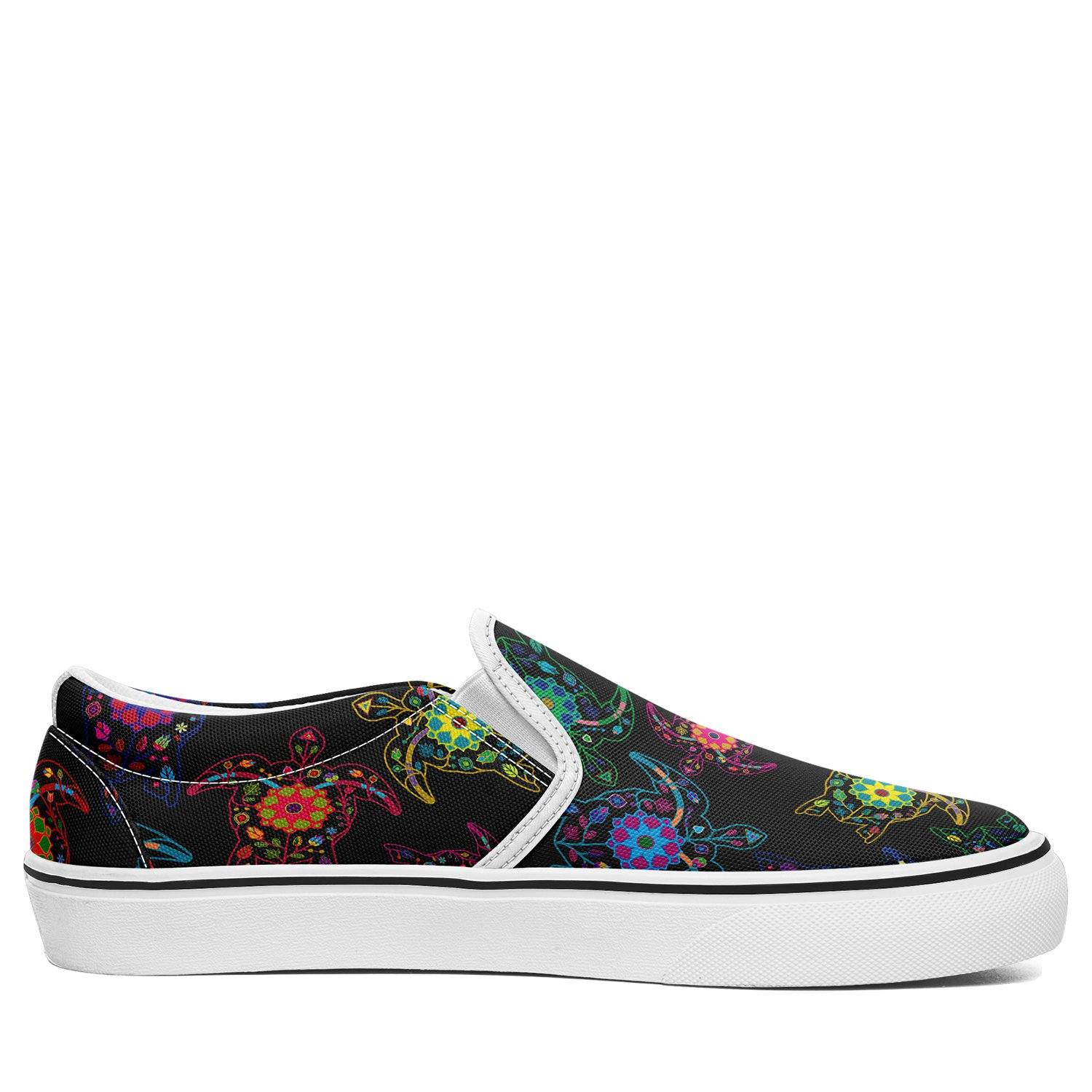 Floral Turtle Otoyimm Canvas Slip On Shoes otoyimm Herman