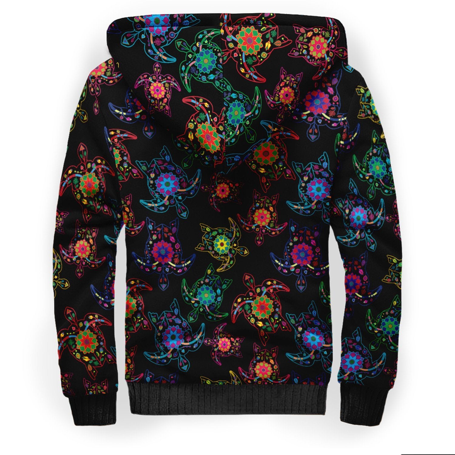 Floral Turtle Sherpa Hoodie hoodie Herman
