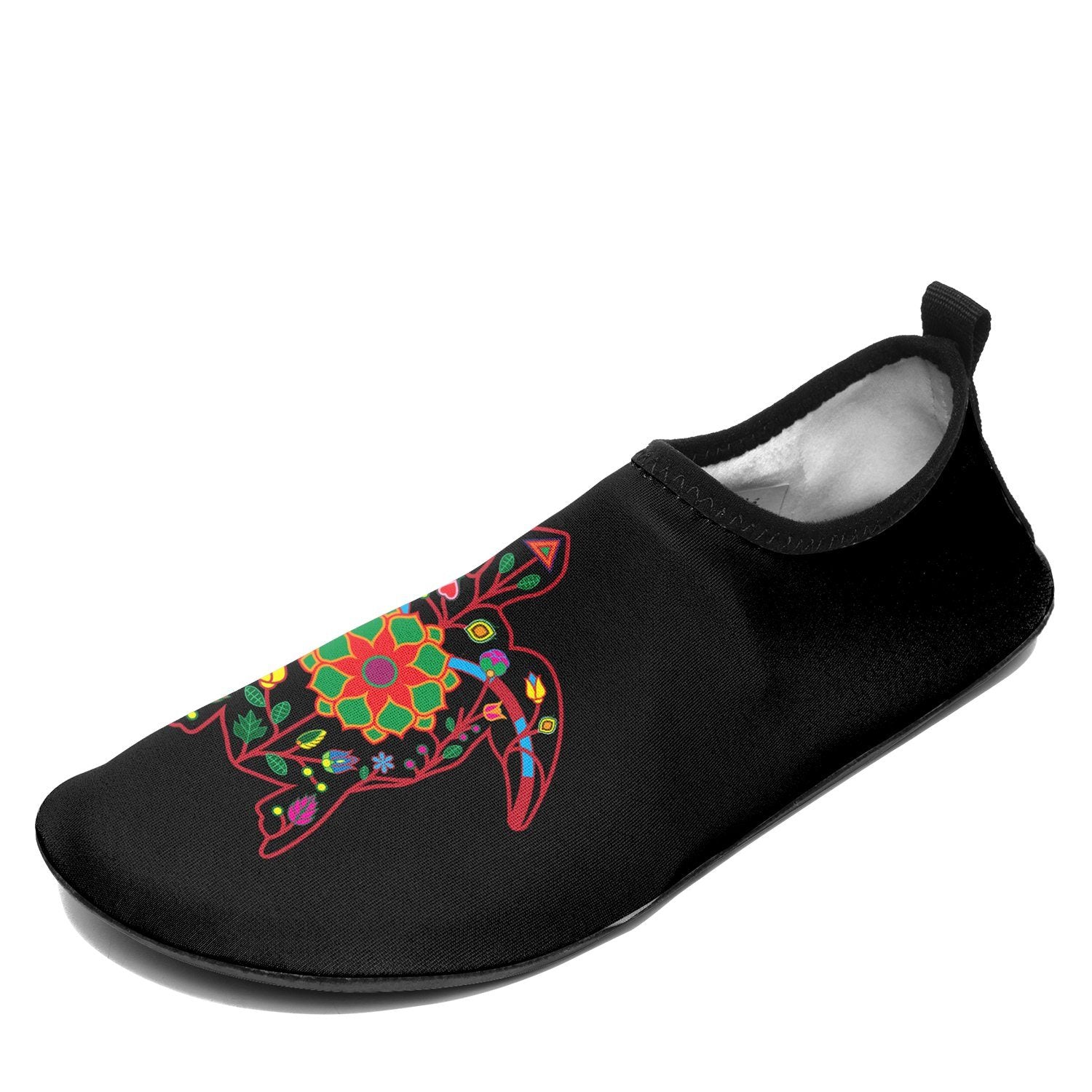 Floral Turtle Sockamoccs Slip On Shoes 49 Dzine