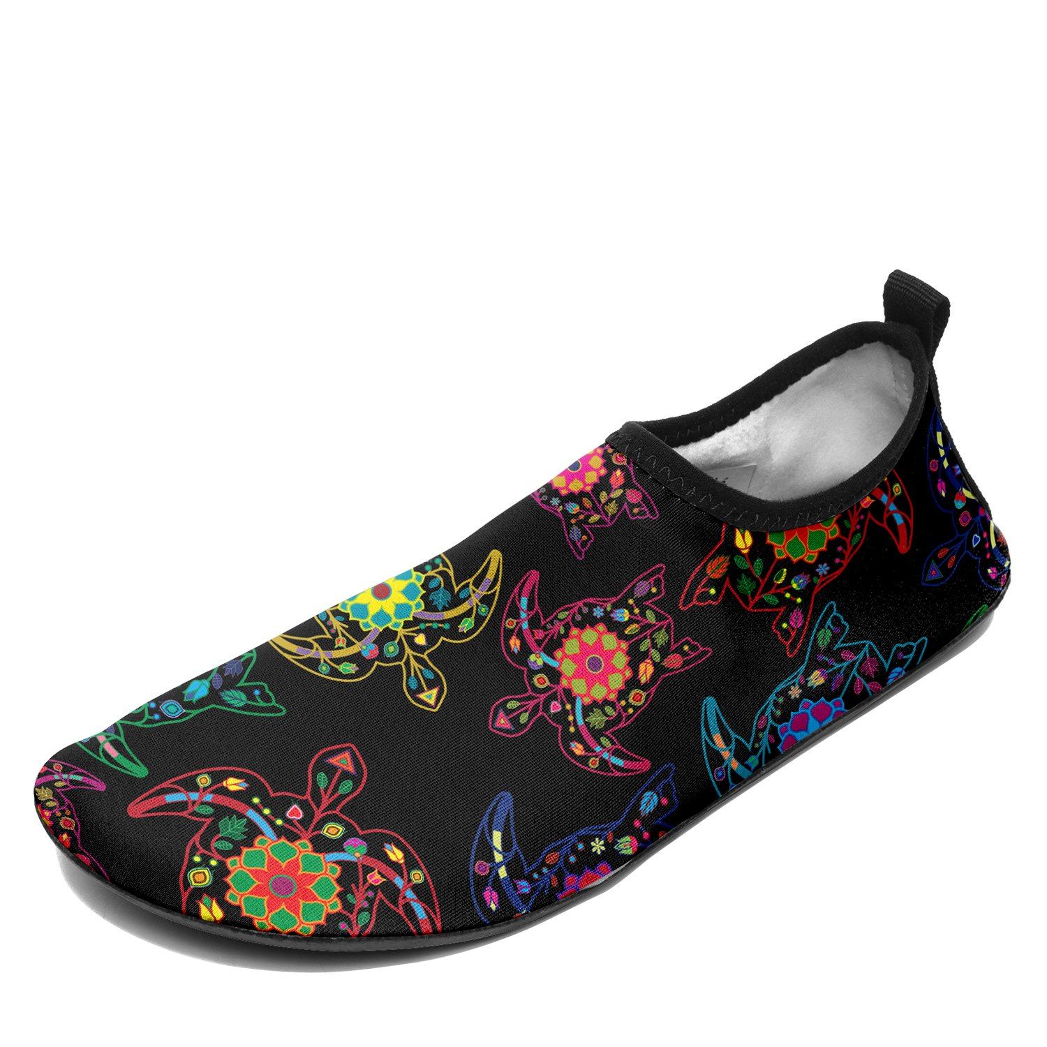Floral Turtle Sockamoccs Slip On Shoes Herman