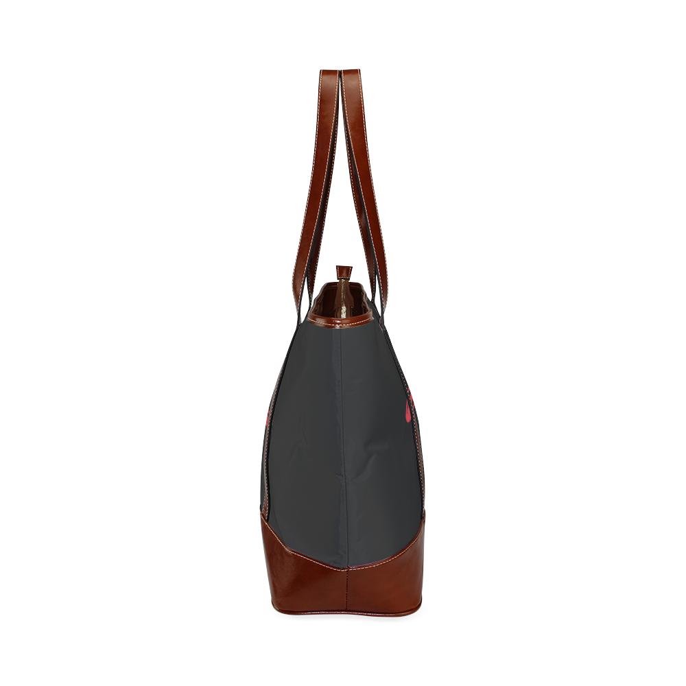 Floral Turtle Tote Handbag (Model 1642) Tote Handbags (1642) e-joyer
