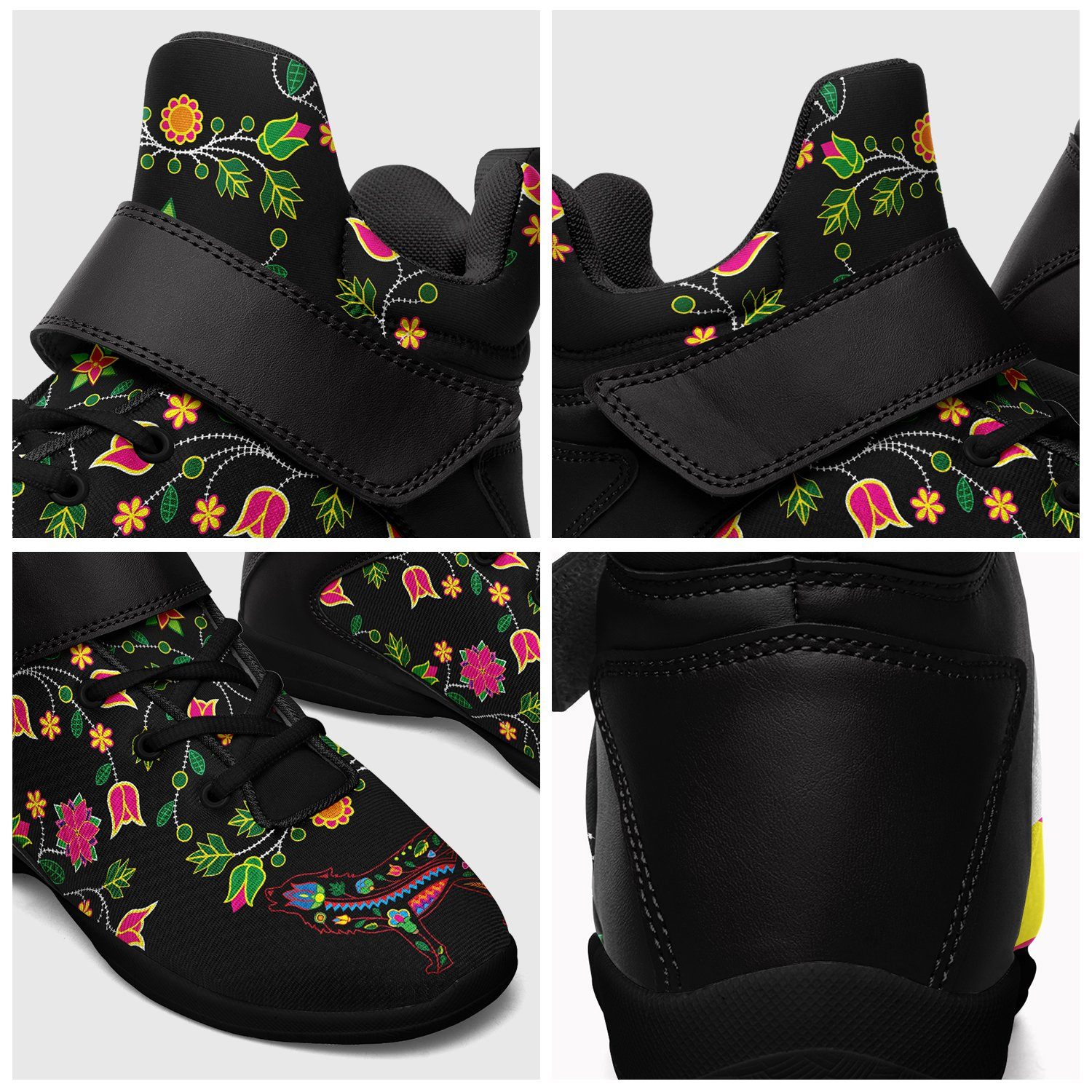Floral Wolf Ipottaa Basketball / Sport High Top Shoes 49 Dzine