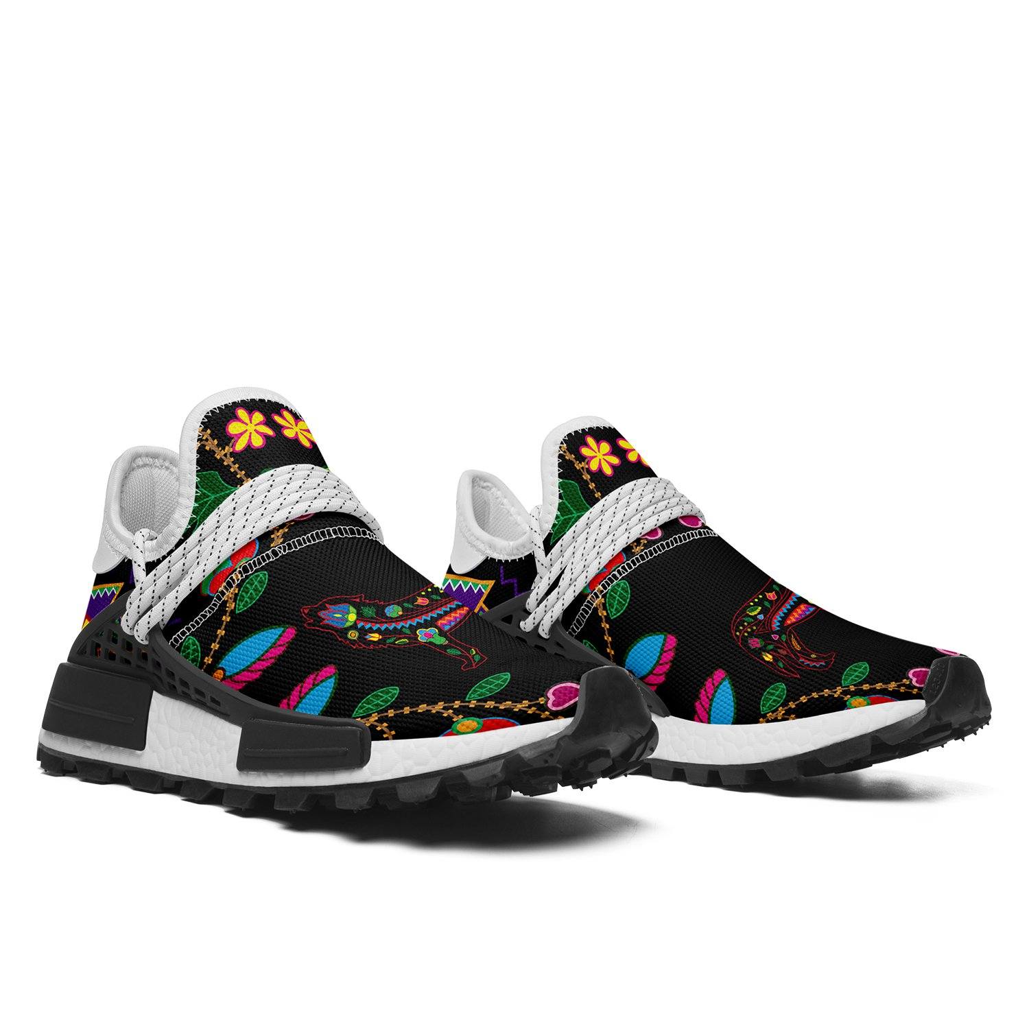 Floral Wolf Okaki Sneakers Shoes 49 Dzine