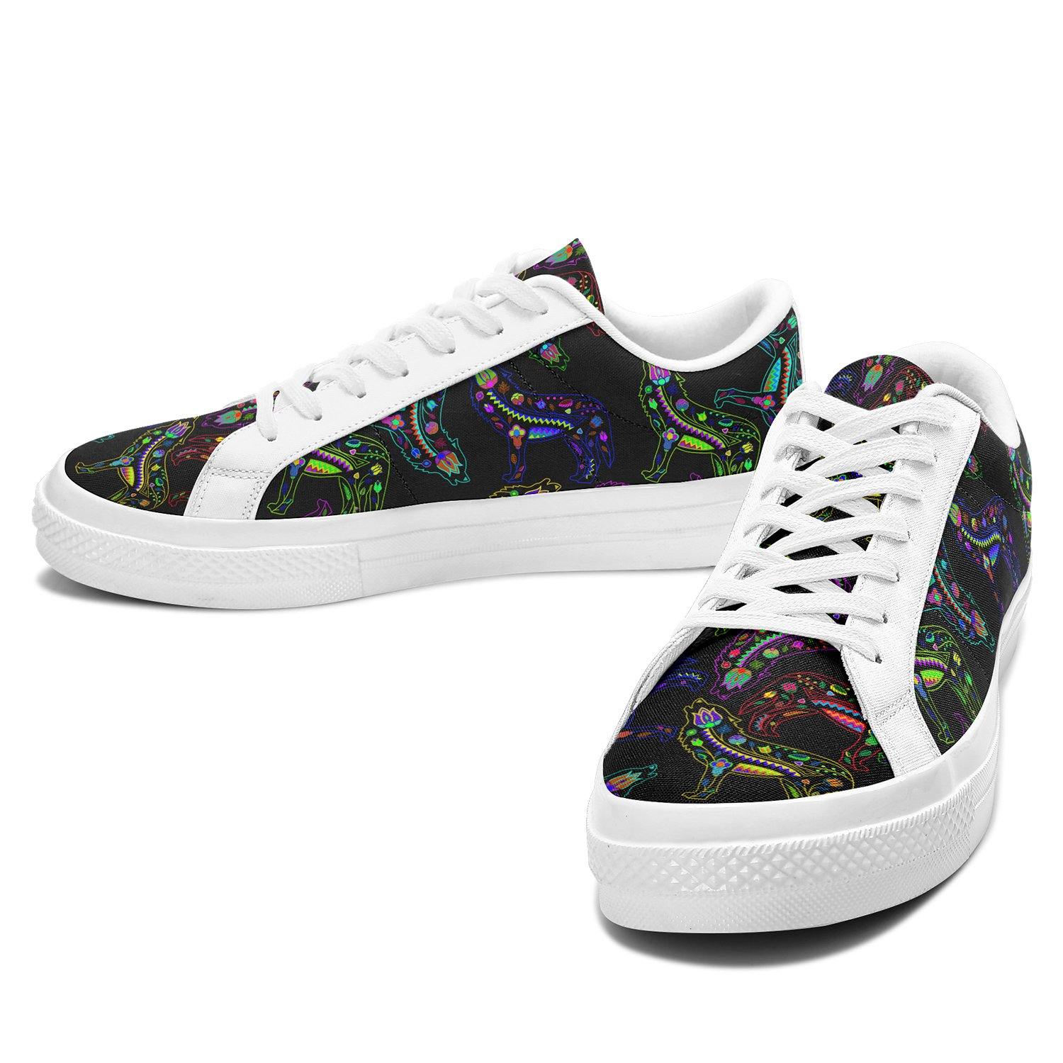 Floral Wolves Aapisi Low Top Canvas Shoes White Sole aapisi Herman